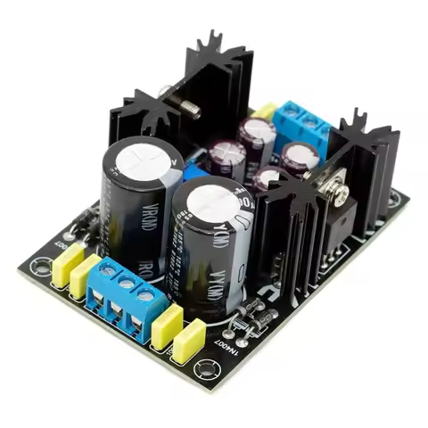 LM317 LM337 Based PCB Kit for Constructing Regulated Dual Rail Power Supply with Enhanced Noise Redu