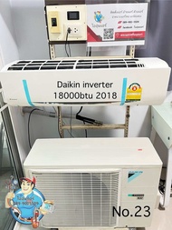 แอร์มือสอง Daikin inverter 18000btu ปี 2018