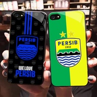 HK-29 Indonesian PERSIB Glass KACA Casing for iphone 6 XR 8 XS 6S SE X 7 Max Plus 2020 2022