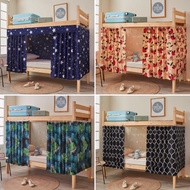 Dormitory Bed Curtain 48FT/1.2m Student Private Bunk Dormitory Desk Curtain Blackout Bed Curtain