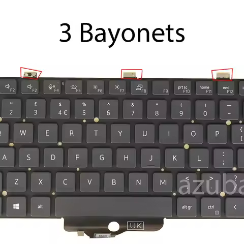 02P76H 059PCG Backlit Keyboard Compatible with Dell Latitude 5320 5330 5340 7320 7330 Italian UK Bra