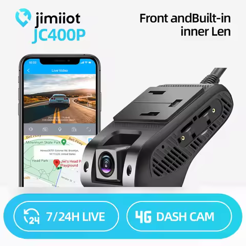 Jimiiot JC400P 4G Dual Dash Cams with Live Video Car Camera Wifi Hotspot GPS Tracking DVR 7/24H Remo