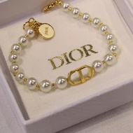 DIOR2002 Bracelet CD Pearl Bracelet New Style Retro Simple Bracelet