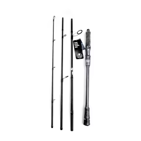 Bone 2024 New Voyage X Series 4 Piece Spinning Casting Fishing Rod FUJI Guide Portable Rod For The T