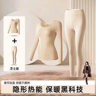 Womens Thermal Underwear Set Winter Warm Long Johns 2-Piece Long Sleeve Top Pants Base Layer