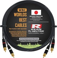 WORLDS BEST CABLES 4.5 Foot – Audio Interconnect Cable Pair Custom Made Using Mogami 2964 Wire and Neutrik-Rean NYS Gold RCA Connectors