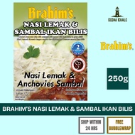 BRAHIM‘s Nasi Lemak & Sambal Ikan Bilis Segera 250g | Nasi Lemak RTE | Sedia Makan