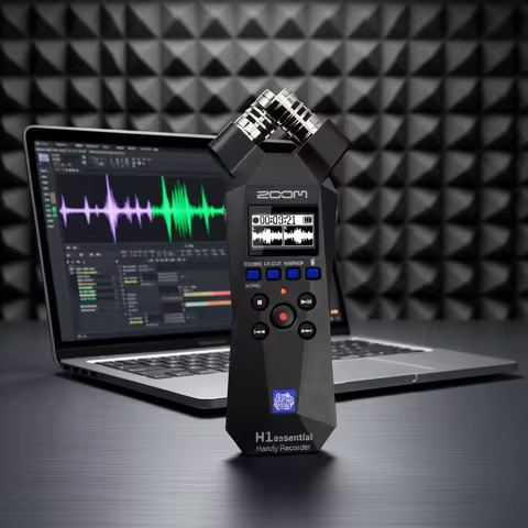 ZOOM H1essential Handy Recorder with 32-Bit Float, H1n Upgrade Version, Come with Furry Microphone W