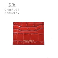 Charles Berkeley LIBERTY Genuine Leather Crocodile Embossed Pattern Cardholder Namecard Unisex XY-1946