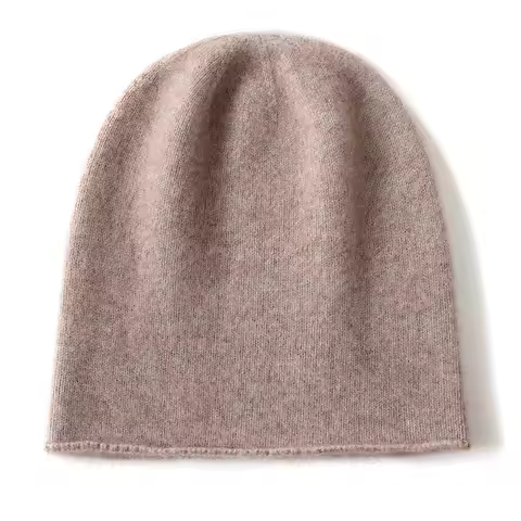 2025 Winter Unisex 100 Cashmere Hats Outdoor Casual Keep Warm Solid Color Cashmere Knitted Beanie Ha