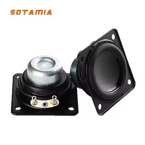 SOTAMIA 2Pcs 2 Inch Full Range Auido Speakers 52mm 4 Ohm 10W Neodymium Waterproof Speaker Bass Louds