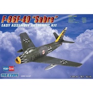 Plastic Model Assembly HOBBY BOSS Scale 1/72 F-86F-40 Sabre (80259)