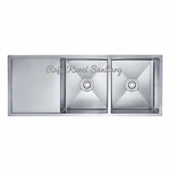 Kitchen Sink 12050/Bak Cuci Piring/2 Lubang + Sayap/Stainless (SKU RKS)