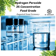 Hydrogen Peroxide 3% Concentration - Food Grade - (500ML / 1000ML