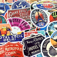 Ready Sticker koper Stickers 50pcs: Retro Hotel Collection III Travel Rimowa