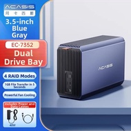 Acasis | Dual Drive Bay External Hard Drive Enclosure 3.5/2.5 Inches