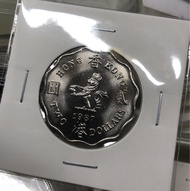 L2.20香港貳圓 1987年  [大皇冠二元]【全新UNC未使用--超級爆光靚品/超強原廠車輪轉光】【英女王 伊利沙伯二世】 香港舊版錢幣・硬幣 $260 (L2.20)