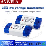 ANWELA Shop 1pcs 12W LED Driver Transformer 110-240V AC to DC 12V 1.0A DC 24V 0.5A 12W Switching Power Supply for Lights Strips