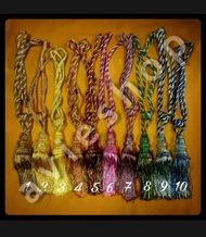 1 PCS TALI GORDEN PENGAIT GORDEN TASSEL HORDENG / IKAT GORDEN TALI GORDEN / CRYSTAL SIBORI PENGIKAT 