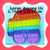 ship24hrs: Pop It Among US Large L19CM X H19CM toy popit popitfidgettoy bubbletoy popits releasetent