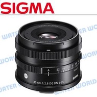 【中壢NOVA-水世界】SIGMA 45mm F2.8 DG DN【E-Mount SONY】大光圈定焦鏡頭 公司貨