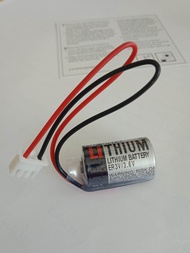 ER3V / 3.6V ER3V/3.6V TOSHIBA ลิเธียม แบตเตอรี่ (มีแพ็ค1ตัว กับ แพ็ค5ตัวให้เลือก) PLC LITHIUM BATTER