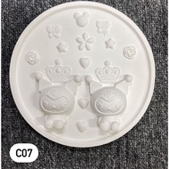 SG STOCK Japanese Cartoon Plaster Circle DIY 16cm Art Canvas Painting (H0505)