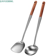 JUNYUE88WL Wok Shovel Home Kitchen Kitchenware Stainless Steel Kitchen Tools Soup Scoop Ladle