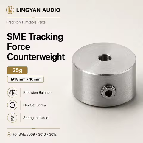 SME Tracking Force Counterweight 25g for 3009 3010 3012 Tonearm Balance Weight Ø18mm Vinyl Turntable