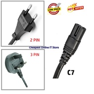 Power Cord Cable Wire 3 PIN (5A-250V)/ 2 PIN (2.5A-250V) 1.5M Fuse For Small Electrical Load Desktop