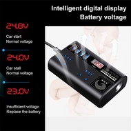 Car power inverter Car 2000w 12/ 24V DC to 220V AC voltage converter with LED Digital Display 4 qc 3
