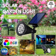 7W SOLAR GARDEN LIGHT LED SPOTLIGHT OUTDOOR PATH LAWN LIGHTS ROADSIDE COURTYARD GARAGE YARD LANDSCAP