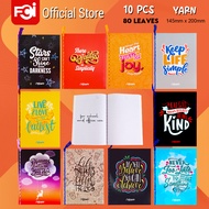 FCI Spiral Notebook WITH YARN (YARN NTBK) Assorted Design 80leaves 10pcs per ream School office Supp