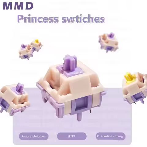 MMD Princess V2 V3 Switches Keyboard Switch Banana Splits Linear Tactile Mechanical Keyboard Custom 