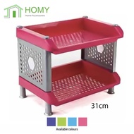 (Weight Capacity/Tier : 22kg)L37CM*H31CM 2-tier Super STRONG and DURABLE multipurpose rack (QUALITY 