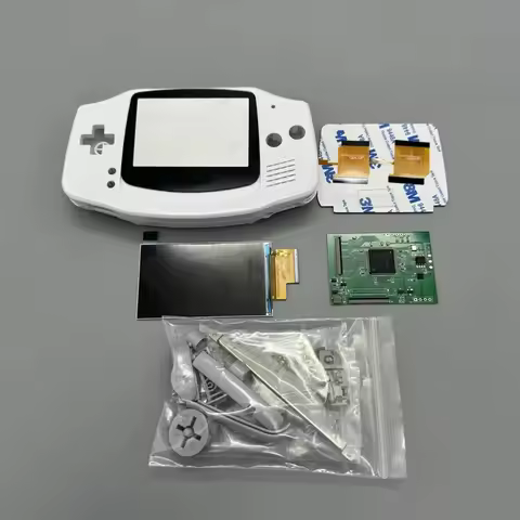 GBA IPS LCD no cut shell required easy to install 2.9 "IPS high brightness LCD and shell kit for Gam