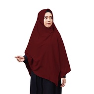 jilbab wolfis 130x130/wolfis 130x130/segi empat wolfis jumbo warna maroon/kerudung wolfis130x130 war