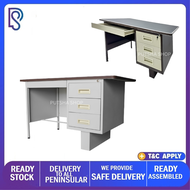 PUTSHA SHOP - Almari Besi / Kabinet Besi / Steel / Metal pedestal desk single c/w 3 drawers - DELIVERY TO ALL PENINSULAR OF MALAYSIA