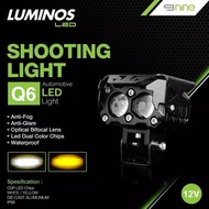 MATA PUTIH Laser Shooting Light 2 Eyes Q6 High Low HiLo White Yellow Luminos 9Nine TRUSTED ORIGINAL