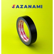 1 ROLL LAKBAN KAIN HITAM 1" X 12M CLOTH TAPE SAZANAMI 24MM X 12M 1 ROL