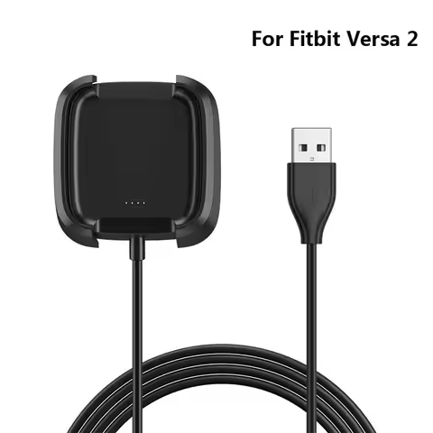 Fast USB Charger for Fitbit Versa 2 Charging Cable for Fitbit Versa 2 Charger Dock Stand Cradle Smar