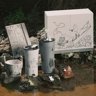 【STTOKE】精品陶瓷保溫杯 MOONIN 姆明 聯名 禮盒 吸管杯 背帶