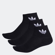 adidas Lifestyle Mid Crew Socks 3 Pairs Unisex Black FM0643