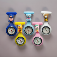 Cartoon Silicone Nurse Watch Minimalist Retro Cute Quartz Pocket Watch Fashion Student Exam Large Dial Pocket Pocket Watch