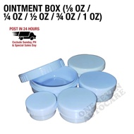 Cream container/Ointment Box (⅛ oz / ¼ oz / ½ oz / ¾ oz / 1 oz)