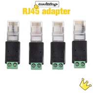 SECELPH RJ45 to RS485 Converter, 2PIN Terminal  Adapter RJ45 Terminal Adapter, Splitter RJ45 Male Co