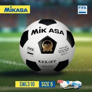 MIKASA ลูกฟุตบอลหนังอัด Football SWL310 / SWL310S เบอร์ 5 (มี 4 สี) แถมฟรี เข็มสูบ+ตาข่าย