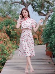 Daisy by Daisy Cherry Qipao Set (เฉพาะเสื้อคอจีน)