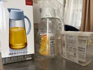 Xmas Gift 聖誕禮物 日本 ASVEL FORMA 玻璃油壺 調味盒  Clear Pot Glass Oil Pot 調味隔 油壺