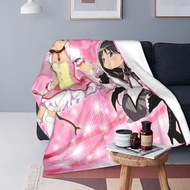 Puella Magi Madoka Magica Anime Homura Akemi Fuzzy Awesome Warm Throw Blankets for Home Decoration